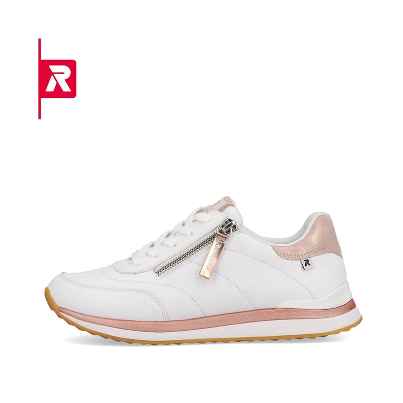 Rieker EVOLUTION Damen Sneaker swan-white rose
