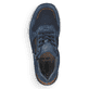 Blaue Rieker Herren Sneaker Low B9006-14 mit Reißverschluss sowie Extraweite H. Schuh von oben.