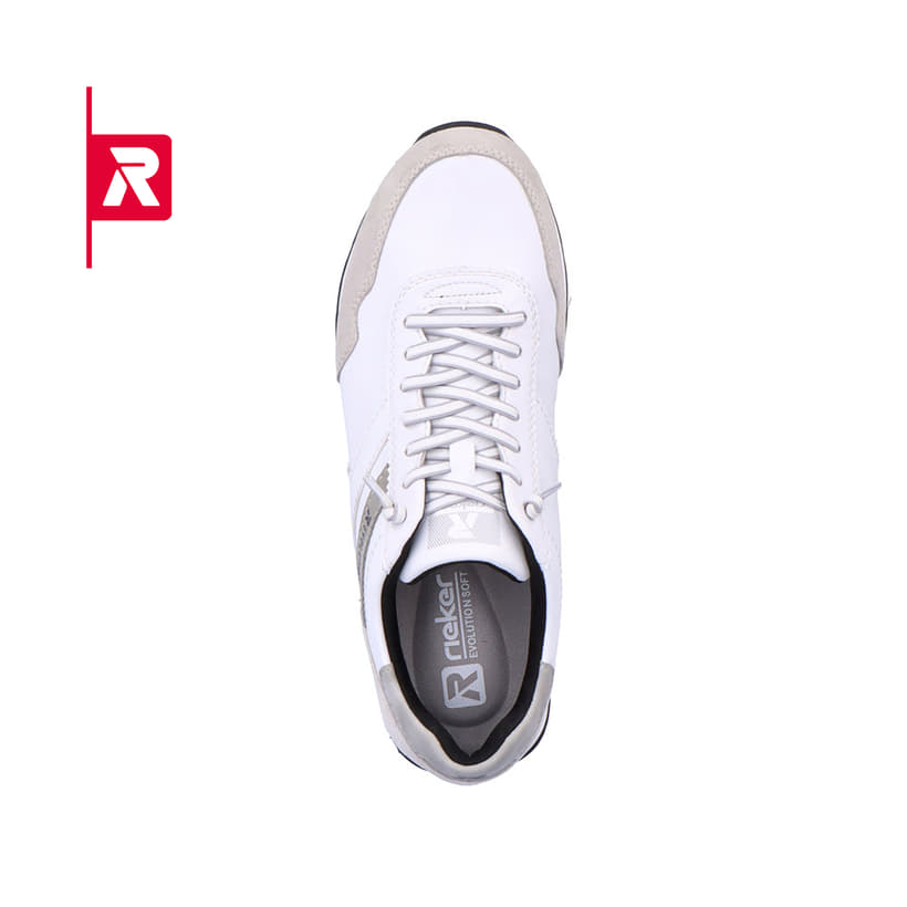 Rieker EVOLUTION Herren Sneaker brilliant-white graphite-grey