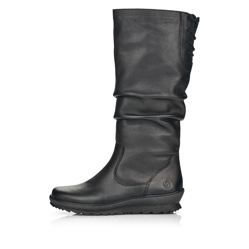 remonte Damen Hochschaftstiefel tiefschwarz