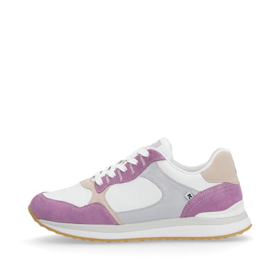 Rieker Damen Sneaker Low lilac pearl-white