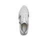 
Kristallweiße remonte Damen Sneaker D2409-80 mit einer flexiblen Sohle mit Keilabsatz. Schuh von oben
