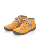 
Honiggelbe Rieker Damen Schnürschuhe 52543-69 mit Schnürung sowie einer leichten Sohle. Schuhpaar schräg.