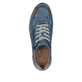 Blaue Rieker Herren Sneaker Low B2010-14 mit Reißverschluss sowie Ziernähten. Schuh von oben.