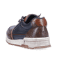 
Ozeanblaue Rieker Herren Sneaker Low 15163-14 mit einer robusten Profilsohle. Schuh von hinten