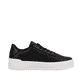 Schwarze Rieker Damen Sneaker Low W0702-00 mit strapazierfähiger Sohle. Schuh Innenseite.