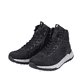 Schwarze Rieker Herren Sneaker High U0161-00 mit wasserabweisender TEX-Membran. Schuhpaar seitlich schräg.