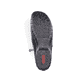 
Nachtschwarze Rieker Damen Slipper L4663-01 mit Reißverschluss sowie einer Profilsohle. Schuh Laufsohle