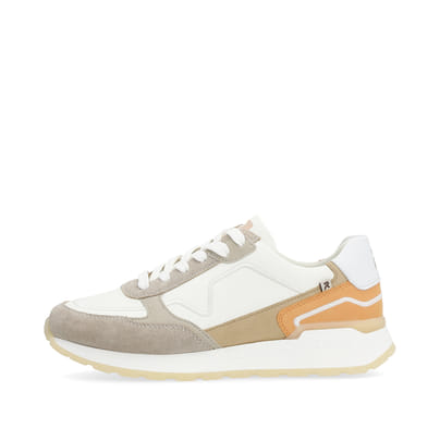 Rieker Damen Sneaker Low creamy-white clay-beige