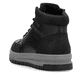 Schwarze Rieker Herren Schnürstiefel 38544-00 mit wasserabweisender TEX-Membran. Schuh von hinten.