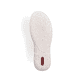 Weiße Rieker Damen Schnürschuhe 54516-80 mit Reißverschluss sowie Löcheroptik. Schuh Laufsohle.