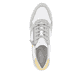 Weiße remonte Damen Sneaker D1323-81 mit Reißverschluss sowie der Komfortweite G. Schuh von oben.