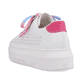 Weiße Rieker Damen Sneaker Low M1904-80 mit einer Schnürung. Schuh von hinten.