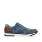 Blaue Rieker Herren Sneaker Low B2010-14 mit Reißverschluss sowie Ziernähten. Schuh Innenseite.