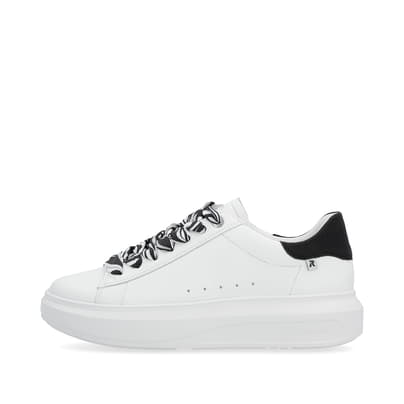 Rieker Damen Sneaker Low crystal-white deep-black
