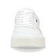 Weiße Rieker Damen Sneaker Low M8415-80 mit einer Schnürung. Schuh von vorne.
