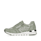 
Kaktusgrüne remonte Damen Sneaker R6700-52 mit einer leichten Profilsohle. Schuh Außenseite