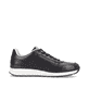 Schwarze Rieker Herren Sneaker Low 07605-00 mit flexibler Sohle. Schuh Innenseite.