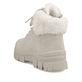 
Hellbeige Rieker Damen Schnürstiefel Z1101-62 mit einer robusten Profilsohle. Schuh von hinten