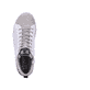Weiße Rieker Damen Sneaker High 41908-80 mit flexibler und super leichter Sohle. Schuh von oben.