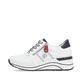 Weiße remonte Damen Sneaker D0T04-81 mit Reißverschluss sowie der Extraweite H. Schuh Außenseite.