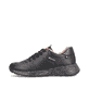 Schwarze Rieker Damen Sneaker Low W0402-00 mit einer ultra leichten Sohle. Schuh Außenseite.