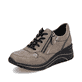 
Steingraue remonte Damen Sneaker D0T01-42 mit einer leichten Sohle mit Keilabsatz. Schuh seitlich schräg
