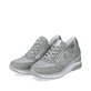 
Mintgrüne remonte Damen Sneaker D2400-52 mit einer flexiblen Sohle mit Keilabsatz. Schuhpaar schräg.