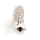 Beige Rieker Damen Schnürstiefel M1980-62 mit flexibler Plateausohle. Schuh von oben.