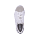 Weiße Rieker Damen Sneaker Low 41900-80 mit flexibler und super leichter Sohle. Schuh von oben.