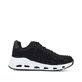 Schwarze Rieker Damen Sneaker Low N5201-00 mit flexibler Sohle. Schuh Innenseite.