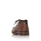 
Karamellbraune Rieker Herren Schnürschuhe B1340-22 mit einer robusten Profilsohle. Schuh von hinten