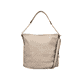 Rieker Damen Handtasche H1508-60 in Cremebeige aus Kunstleder mit Reißverschluss. Handtasche Rückseite.
