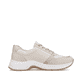 Sandbeige remonte Damen Sneaker D0G02-60 mit einer besonders leichten Sohle. Schuh Innenseite