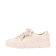 
Cremebeige Rieker Damen Sneaker Low N5935-62 mit einer schockabsorbierenden Sohle. Schuh Außenseite