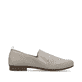 Hellbeige Rieker Ballerinas 51989-64 mit einem Elastikeinsatz sowie Löcheroptik. Schuh Innenseite.