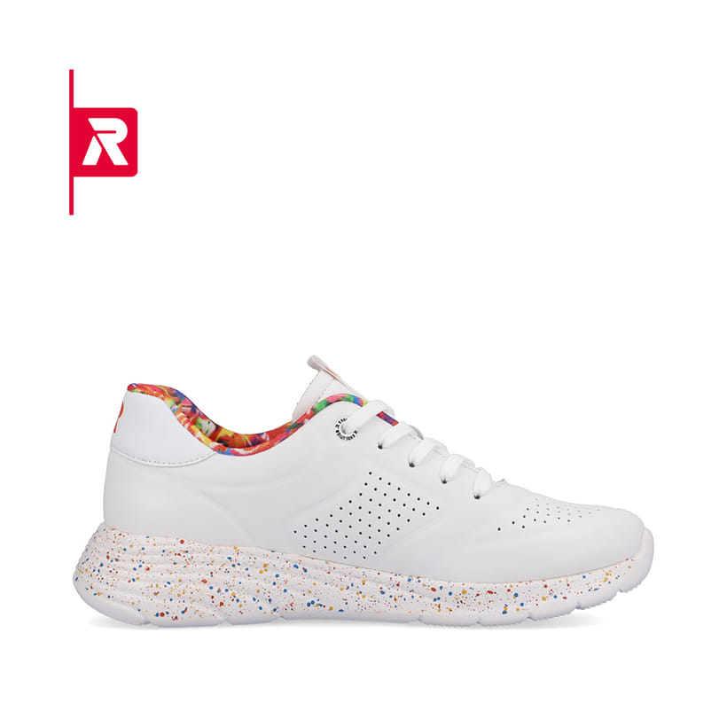 Rieker EVOLUTION Damen Sneaker swan-white rainbow