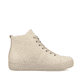 Cremebeige remonte Damen Sneaker D0972-62 mit einer besonders leichten Plateausohle. Schuh Innenseite