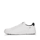 Weiße Rieker Herren Sneaker Low 07102-80 mit flexibler und super leichter Sohle. Schuh Außenseite.