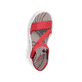Rote Rieker Damen Trekkingsandalen 68871-33 mit einem Klettverschluss. Schuh von oben.