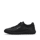 Schwarze Rieker Herren Sneaker Low U1100-00 mit flexibler Sohle. Schuh Außenseite.