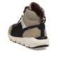 Beige Rieker Damen Sneaker High 40460-62 mit wasserabweisender RiekerTEX-Membran. Schuh von hinten.