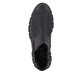 
Tiefschwarze Rieker Damen Chelsea Boots M3859-00 mit einer schockabsorbierenden Sohle. Schuh von oben