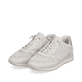 
Cremeweiße remonte Damen Sneaker D0H08-80 mit einer besonders leichten Sohle. Schuhpaar schräg.