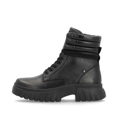 Rieker Damen Schnürstiefel stahlschwarz