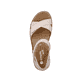 
Cremebeige remonte Damen Riemchensandalen R6859-60 mit einer leichten Profilsohle. Schuh von oben