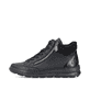 
Tiefschwarze Rieker Damen Schnürschuhe Z0040-01 mit Schnürung und Reißverschluss. Schuh Außenseite