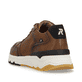 Braune Rieker Herren Sneaker Low U0900-24 mit flexibler und super leichter Sohle. Schuh von hinten.