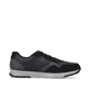Asphaltschwarze Rieker Herren Sneaker Low B2002-00 mit Schnürung sowie einer Profilsohle. Schuh Innenseite