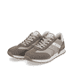 Graue Rieker Herren Sneaker Low U0301-60 mit leichter und griffiger Sohle. Schuhpaar seitlich schräg.